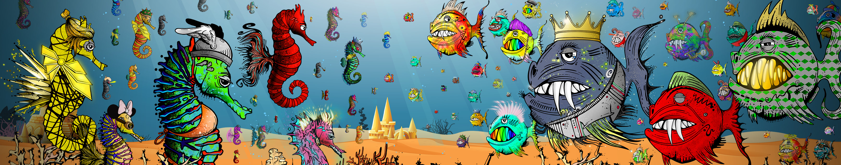 Fish-Tank.io — hand-drawn NFT fish collection on Ethereum blockchain